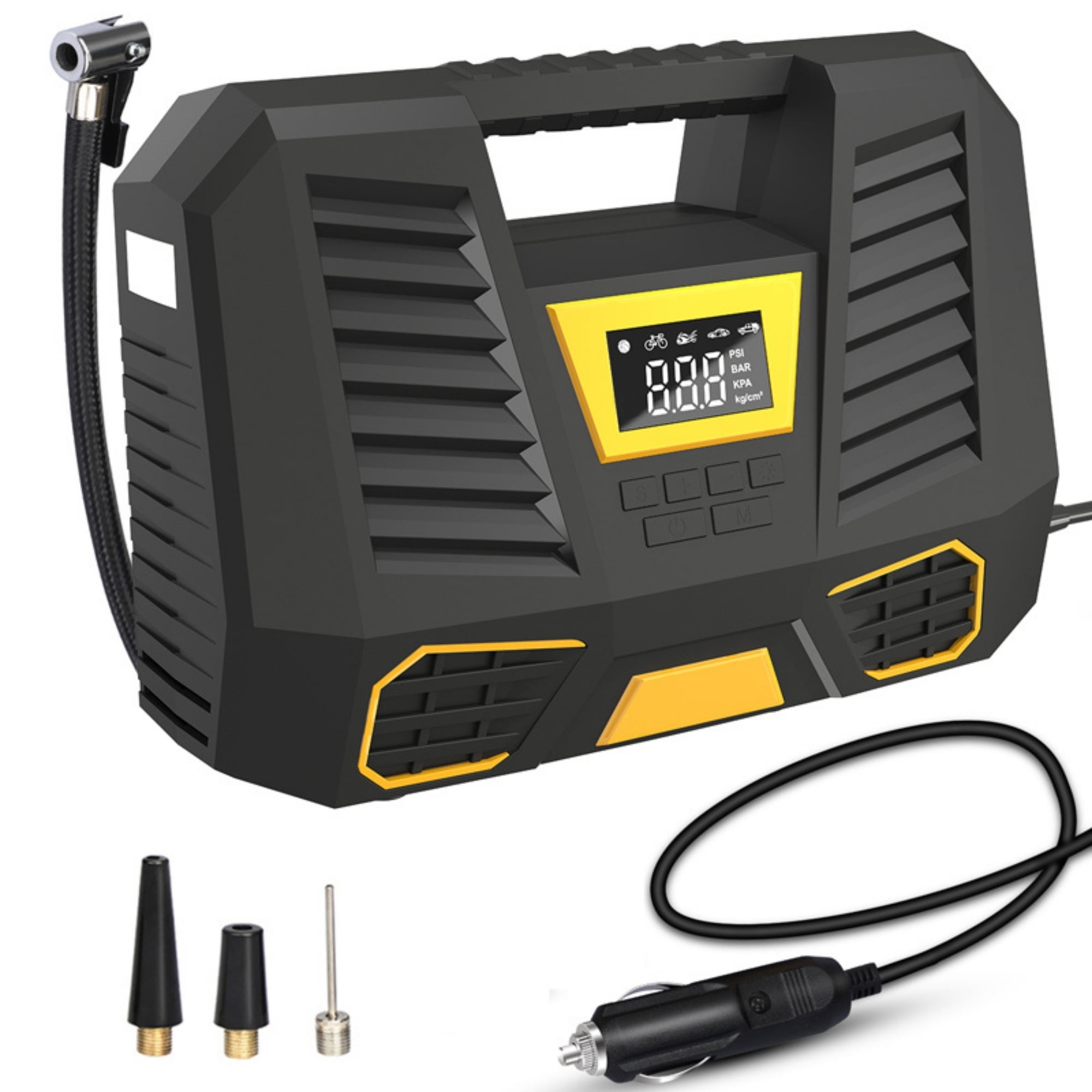 Novystor - Compresor De Aire Portátil Digital 12v Profesional
