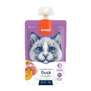 Wanpy Tasty Meat Paste Cat Duck & Pumpking 90 Gr