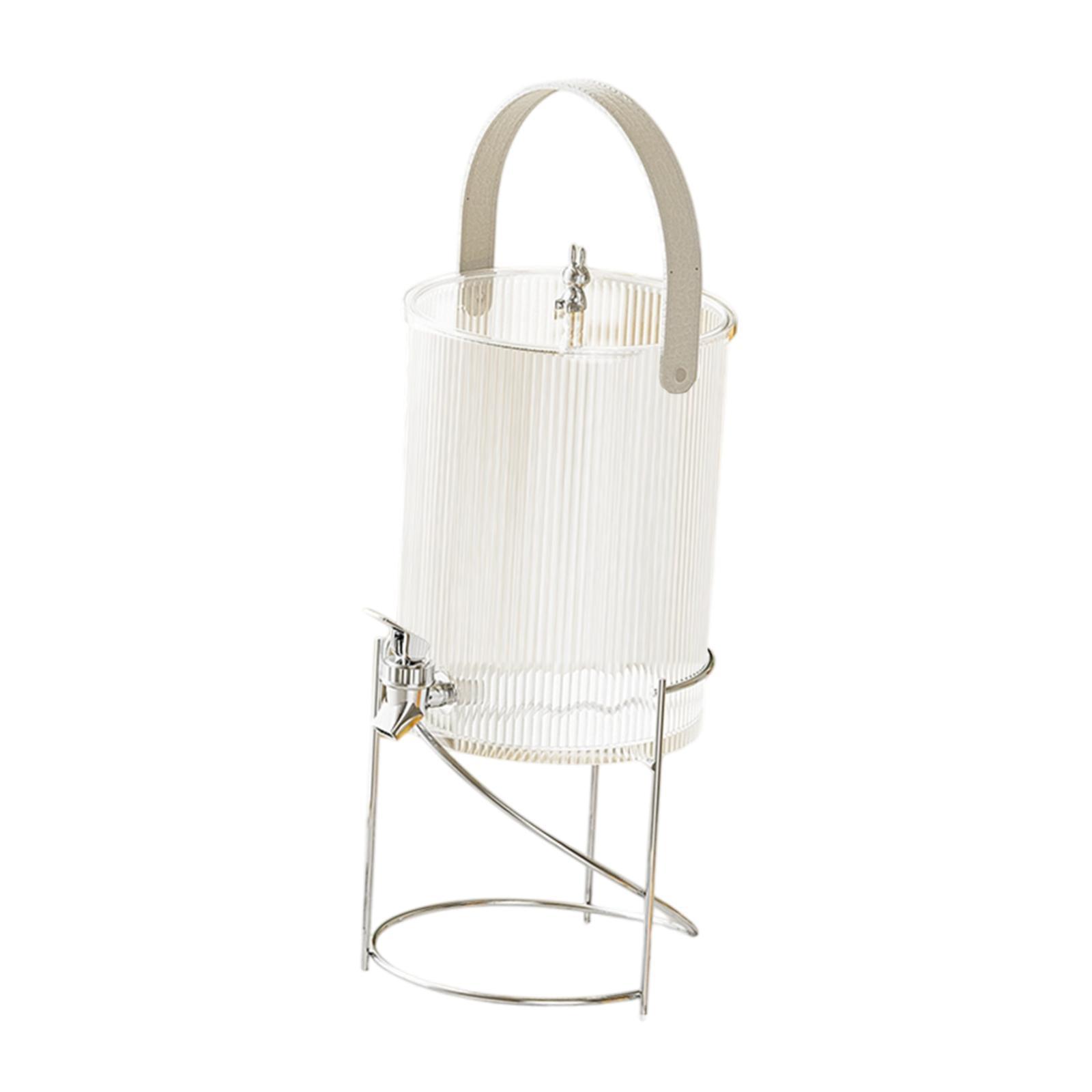 Bothyi - Dispensador De Bebidas Jarra De Agua Fría Dispensador De Bebidas Para El Hogar Cocina Hogar L Blanco Con Rejilla