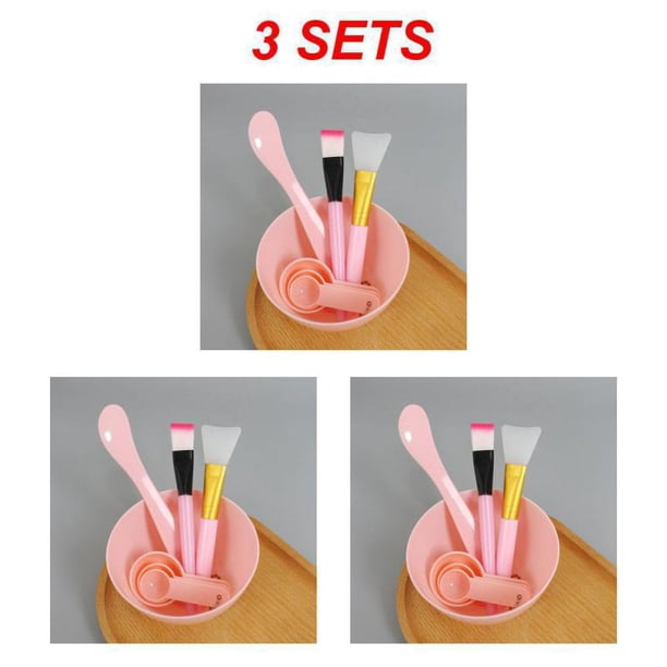 1/3/5SETS Mask Bowl Health And Safety Easy To Clean 1 Set Green Makeup Tools Silicone Brush Not Easily Deformed Soft Material