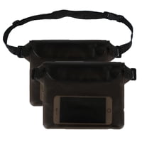 Xusx111 - Bolsa Seca De Bolsa De Teléfono Para Billetera De Pasaporte, Bolsas Impermeables Flotantes Para Viajes Playa Natación Kayak Barco Accesorios De Crucero Negro 2 Piezas