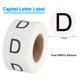 thumbnail image 2 of Uxcell Etiquetas de Inventario de Letras D 1 pulgada Pegatinas de Letras Mayúsculas Etiquetas Redondas Autoadhesivas 1 Rollo Total 500 Piezas, 2 of 6