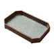 thumbnail image 1 of Bandeja Organizadora De Vidrio En Relieve, Bandeja De Tocador De Maquillaje Multiusos Para Fiestas, Hogar, Marrón Oscuro, Poligonal, 1 of 5