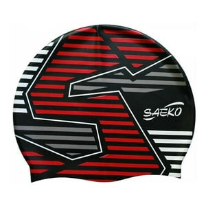 Gorra Natacion Silicona Saeko Csp8 Straight Negra