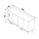 thumbnail image 3 of Rack UBBE Color Madero / Blanco, 3 of 3