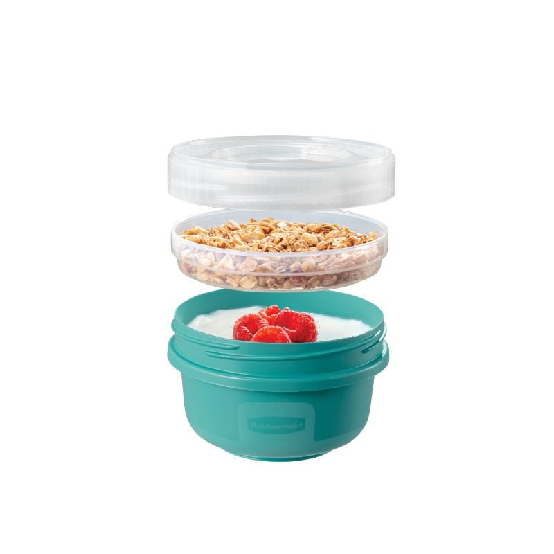 Rubbermaid - Pack De Hermético Takealongs Snack To Go 378ml Polipropileno 3 Piezas Calipso
