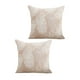 thumbnail image 2 of Pack De 2 Fundas De Cojin De Hojas Beige, 2 of 3
