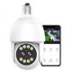 thumbnail image 1 of Bombilla de Luz Cámara de Seguridad Doble Lente Resolución 2K, IP65 2.4GHz Toma de Luz WiFi Cámaras de Seguridad, Giro/inclinación 360° Detección de Movimiento Humano Alarma Visión Nocturna en Color, 1 of 6