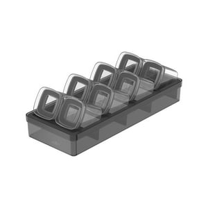 Ou - Especieros Hermético Block Cajón 9 Piezas (0,150L) Negro