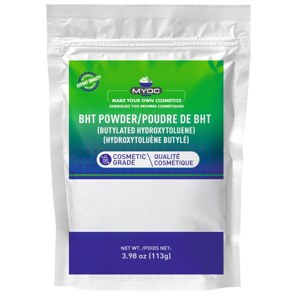Polvo BHT MYOC 113 g – Antioxidante de Grado Cosmético