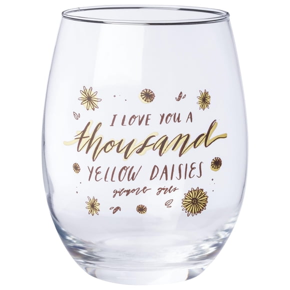Copa de vino Silver Buffalo Gilmore Girls Thousand Yellow Daisies 590 ml