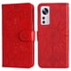 thumbnail image 1 of Funda tipo cartera FOXDOCK para Xiaomi 12 , diseño girasol en relieve, cuero PU, cierre magnético, soporte y tarjetero, 1 of 5