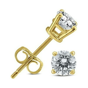 Aros Paris Jewelry 14K Yellow Gold 3 Ct 4 Prong Solitaire