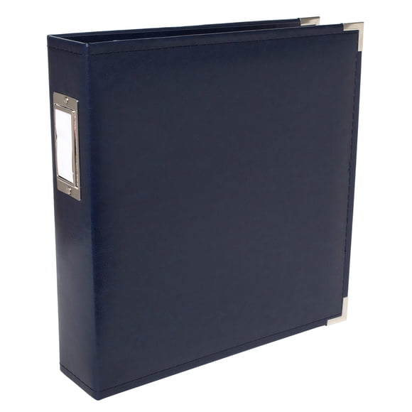 Álbum de fotos We R Memory Keepers de piel sintética azul marino, 21 x 28 cm