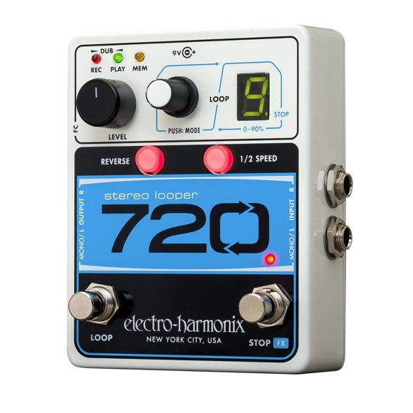 Pedal Looper Electro-Harmonix 720 estéreo con 10 bucles