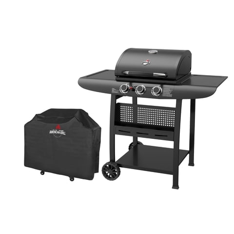 American Grill - Set Parrilla A Gas 3 Quemadores Kansas
