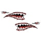 thumbnail image 2 of 2 Uds Pegatinas De Calcomanías De Boca De Dientes De Tiburón Para Kayak, Canoa, Bote Auxiliar, 2 of 3