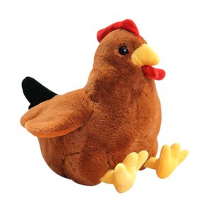 Bothyi - Pollo De Peluche De Juguete, Figura Suave, Muñeco De Peluche Para Niños, Niñas Y Niños, Marrón, 40 Cm