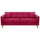 thumbnail image 1 of Sofa New Retro 3CG Felpa 01 Burdeo, 1 of 6