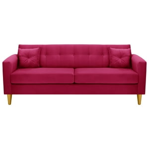 Bodevir - Sofa New Retro 3Cg Felpa 01 Burdeo