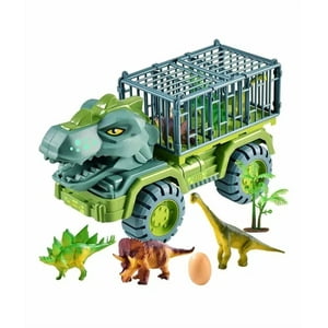 Genérico - Camión Transportador De Dinosaurios Tiranosaurio Rex Juguete