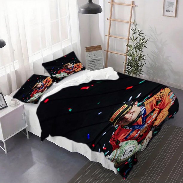 3pcs Oscar Piastri Award Pattern Duvet Cover Set - This Set Includes a Duvet Cover And Pillowcases s Bedding