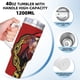 thumbnail image 5 of Jeffy SML: El Rapero Vaso aislado de acero inoxidable con asa, diseño temático, regalo para familia, amigos y fans; incluye pajita y encaja en el portavasos estándar, 40 oz, 5 of 6