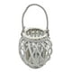 thumbnail image 2 of Candelabro Porta Vela Mimbre Rustico Terraza Blanco Decora blanco, 2 of 9
