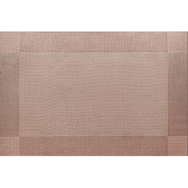 XmhyTop Juego de 6 Manteletes Individuales para Mesa, Hechos de PVC Resistente, Antideslizantes y Termorresistentes, Ideal para Hogares, Restaurantes y Cocinas, Estilo V, 45*30cm, Champ