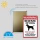 thumbnail image 3 of Señal de advertencia de "Cuidado con el perro", señales de advertencia para perros, perro guardián de guardia en vallas, señal de patio, mantener la puerta cerrada, no entrar sin permiso o sin la pres, 3 of 7