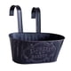 thumbnail image 2 of Maceta Colgante Rústica De Hierro Para Barandilla De Patio, Apartamento O Casa De Campo, Color Negro., 2 of 5