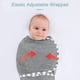 thumbnail image 4 of Pañuelo para bebé con gorro Pañuelos para eructar para recién nacidos hechos de cómodo algodón orgánico, saco de dormir para bebé niña niño 0-3 meses, 4 of 8