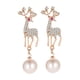 thumbnail image 5 of Pendientes Colgantes Para Mujer Pendientes Navideños Para El Compromiso Del Día De San Valentín Del Club Dorado, 5 of 5