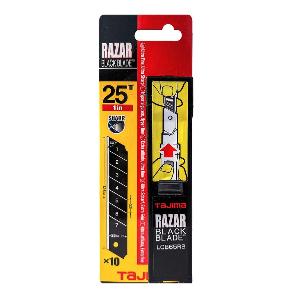 Tajima - Repuesto Cuchillo Cartonero 25mm Trabajo Pesado (10ud)