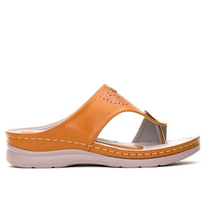 Sandalia Mujer Camel Kibo Chancleta