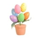 thumbnail image 1 of Decoración De Pascua, Suministros Para Fiestas, Jarrón De árbol De Huevos De Pascua Para Fiesta, Casa De Vacaciones, 20cm X 7cm X 7cm, Manchado Dorado, 1 of 3