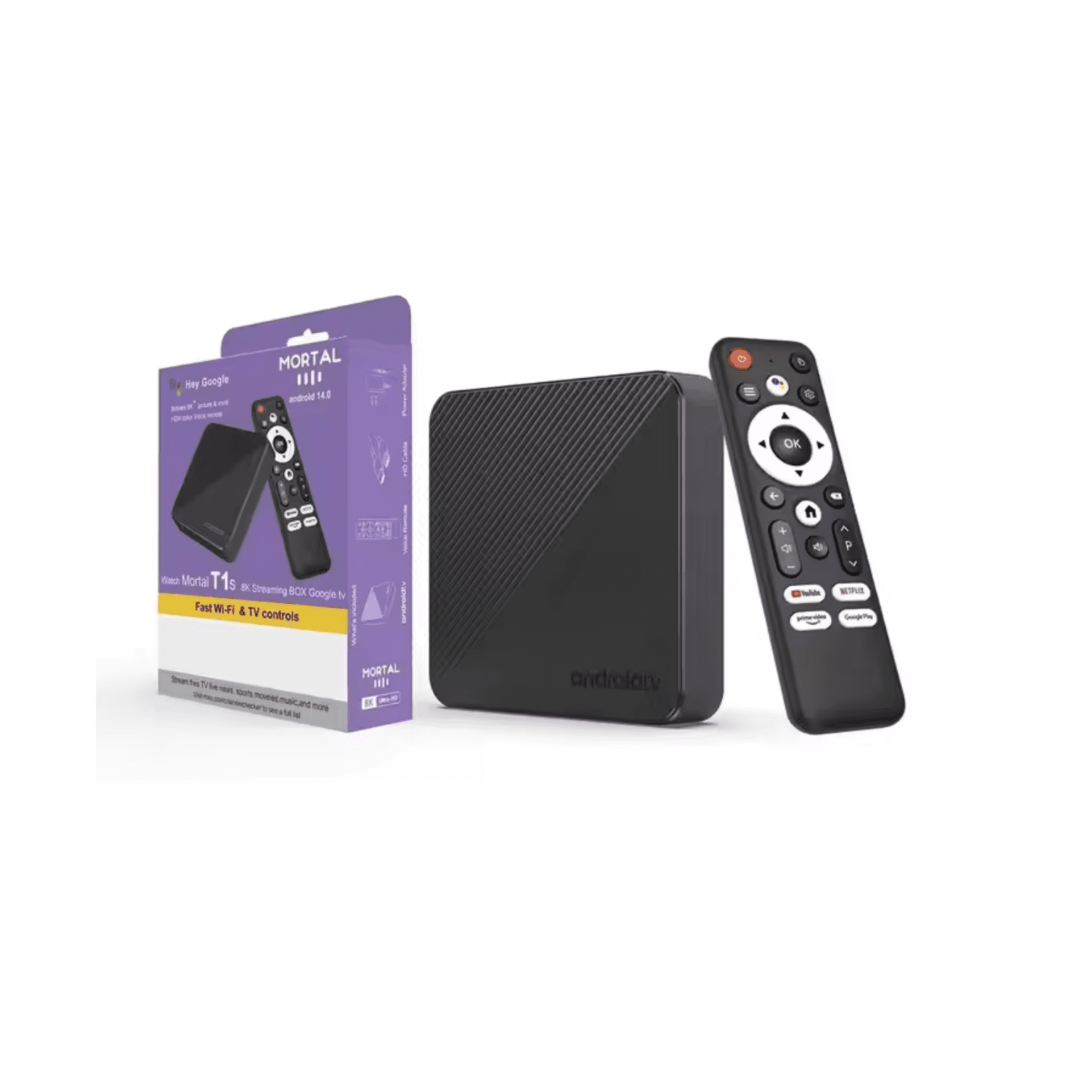 Mortal - Tv Box 4k Android 14 Alta Definicion Super Fluido Wifi 6