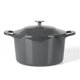 thumbnail image 1 of Martha Stewart Olla Holandesa de hierro fundido esmaltado 7 L gris, 1 of 6