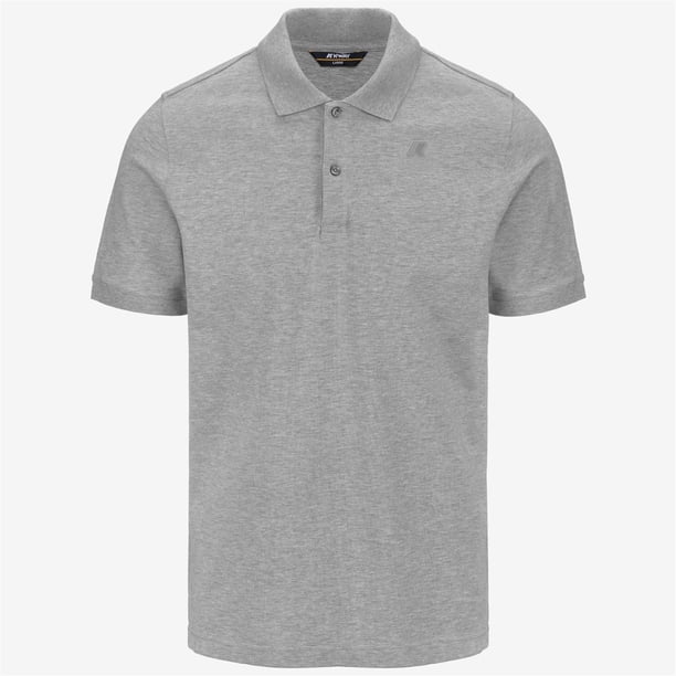 Polera K-Way Men Amedee Pique Grey Melange