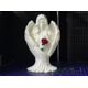 thumbnail image 1 of Figura Decoración- Ángel de Escultura con Rosa, 1 of 3