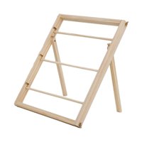 Magideal - Organizador De Cintas De Madera, Estante De Exhibición, Estante Para Cintas De Costura, Soporte Para Estante De Almacenamiento De Papel De Regalo Para