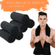 thumbnail image 2 of Pack 6 Toallas Microfibra 40x80 cm Negra Spa Gym Peluquería, 2 of 3