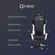 thumbnail image 2 of Silla Gamer Nibio Destroyer Reclinable 180° Apoyapies Blanca, 2 of 4