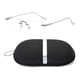 thumbnail image 3 of Juego Anteojos Moda Portátil Práctico Claro Gafas Mujer Plata, 3 of 5