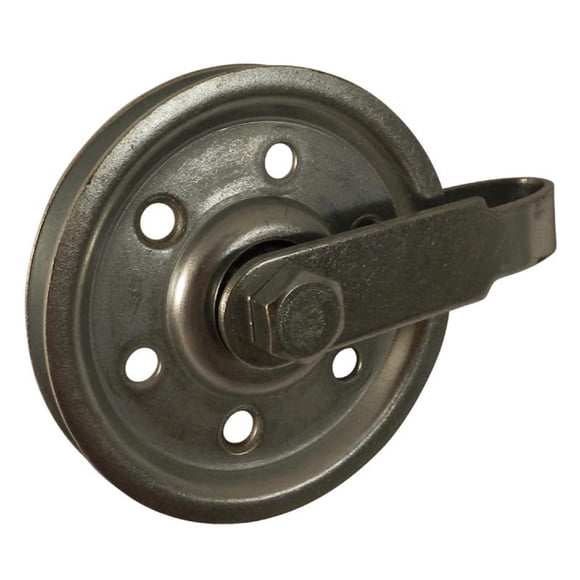 Polea Richelieu de aluminio de 1,6 cm de ancho x 7,6 cm de largo para garaje