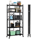 thumbnail image 5 of Estante Plegable Con Ruedas Multiuso Almacén Acero 5 Niveles, 5 of 7