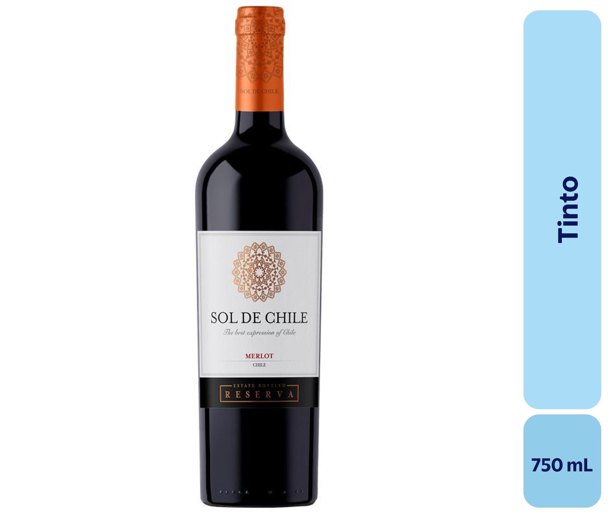Vino Tinto Botella 750 mL Sol De Chile