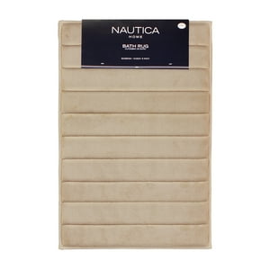 Alfombra De Baño Nautica 50X80Cm Coralina Ultra Suave Beige