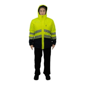 Hardwork - Parka Hw Artica Mujer Amarillo Fluor