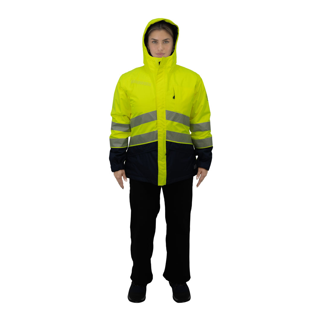 Hardwork - Parka Hw Artica Mujer Amarillo Fluor